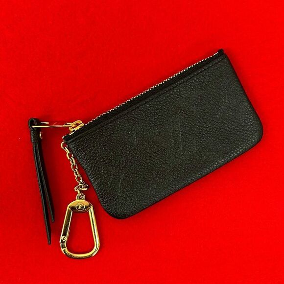 Louis Vuitton Pochette Cle Monogram Empreinte Leather Coin Case Key Case
